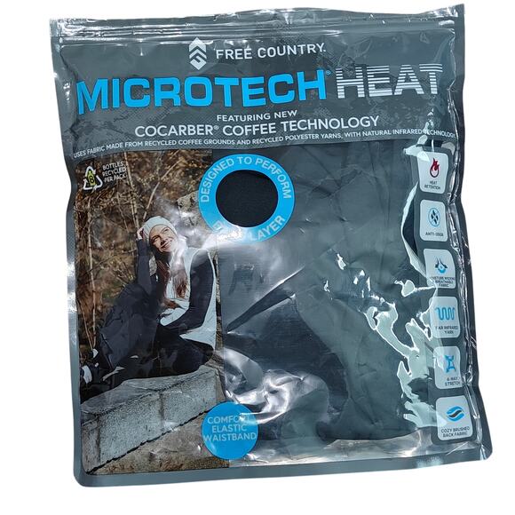 Free Country Women's XXL Microtech Heat Cocarber Base Layer Pant - Picture 1 of 3